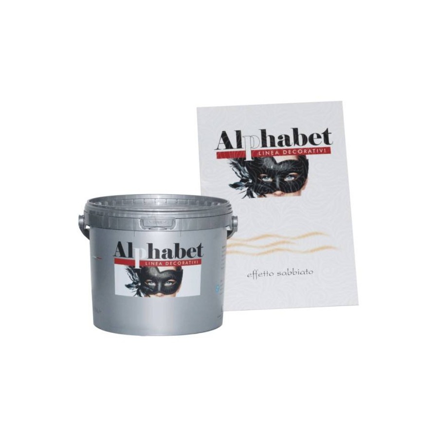 ALPHABET EFFETTO SABBIATO ARGENTO 2,5 l