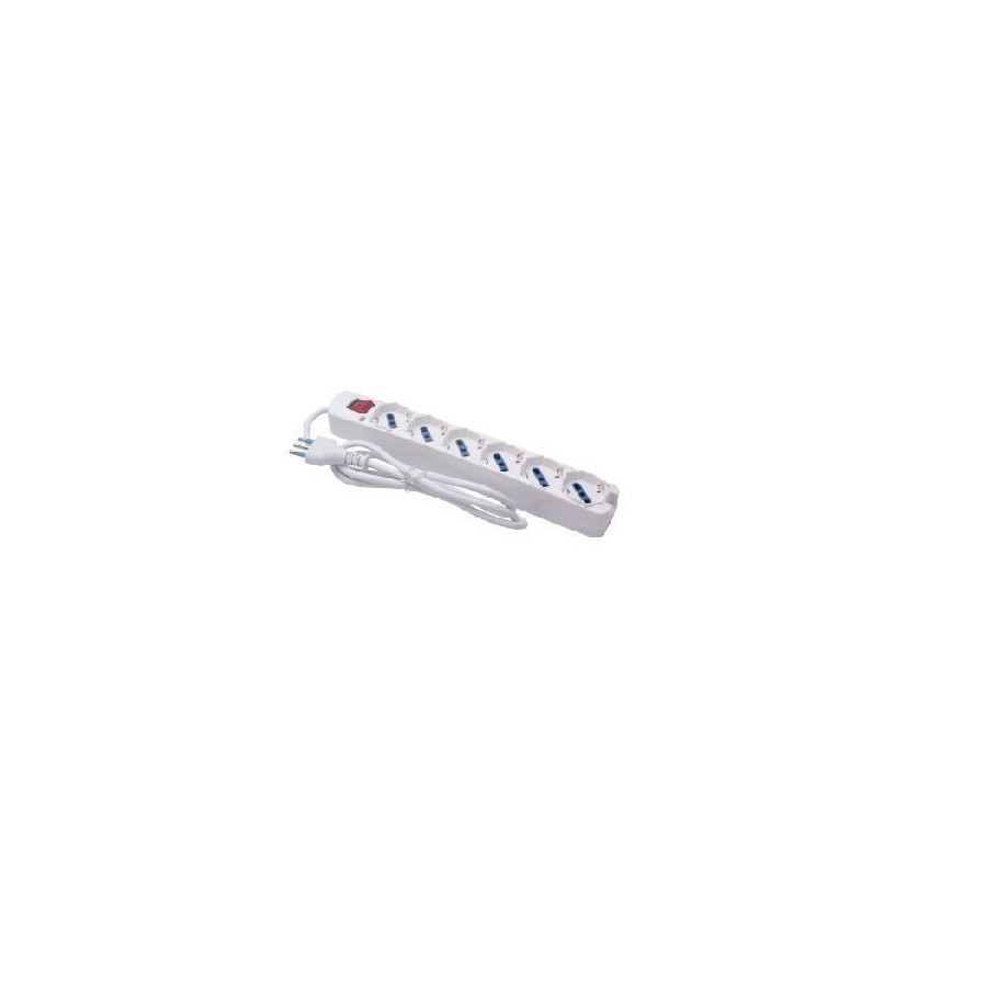 MULTIPRESA 6 USCITE UNIVERSALI INTERR SPINA 16A CAVO 1.5M 3500W BIANCA MULTIPRESA 6 USCITE UNIVERSALI INTERR SPINA 16A CAVO 1.5M 3500W BIANCA
