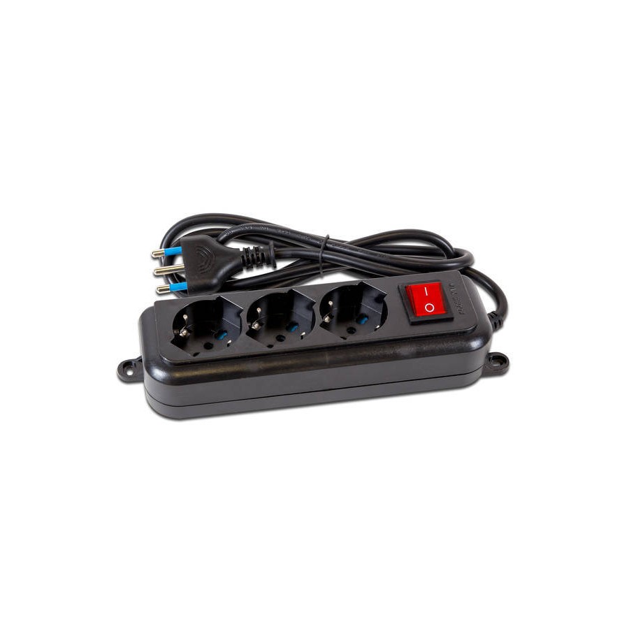 MULTIPRESA 3 USCITE UNIVERSALI INTERR SPINA 16A CAVO 1.5M 3500W NERA MULTIPRESA 3 USCITE UNIVERSALI INTERR SPINA 16A CAVO 1.5M 3500W NERA
