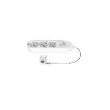 MULTIP 3 USCITE UNIVERSALI INTERR SPINA16A CAVO 1.5M 3500W IMQ BIANCA