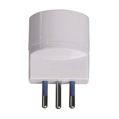 ADATTATORE SPINA 10A 2P+T PRESA STANDARD TEDESCO IMQ BIANCO