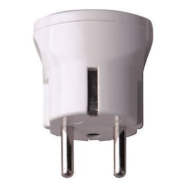 ADATTATORE SPINA FRANCO/TEDESCA 16A 2P+T PRESA BIPASSO 10/16A