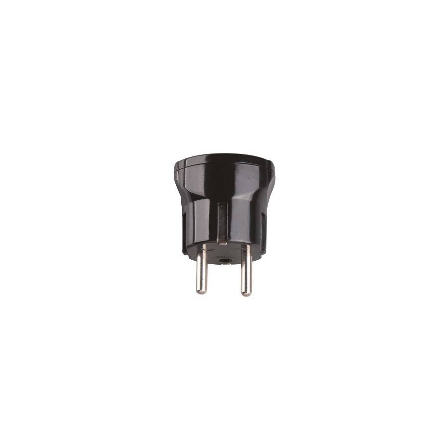 ADATTATORE SPINA FRANCO/TEDESCA 16A 2P+T PRESA BIPASSO 10/16A NERO ADATTATORE SPINA FRANCO/TEDESCA 16A 2P+T PRESA BIPASSO 10/16A NERO