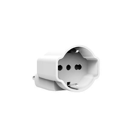 ADATTATORE SALVASPAZIO SP DISASSATA 16A 2P+T 1 PR UNIVERSALE BIANCO
