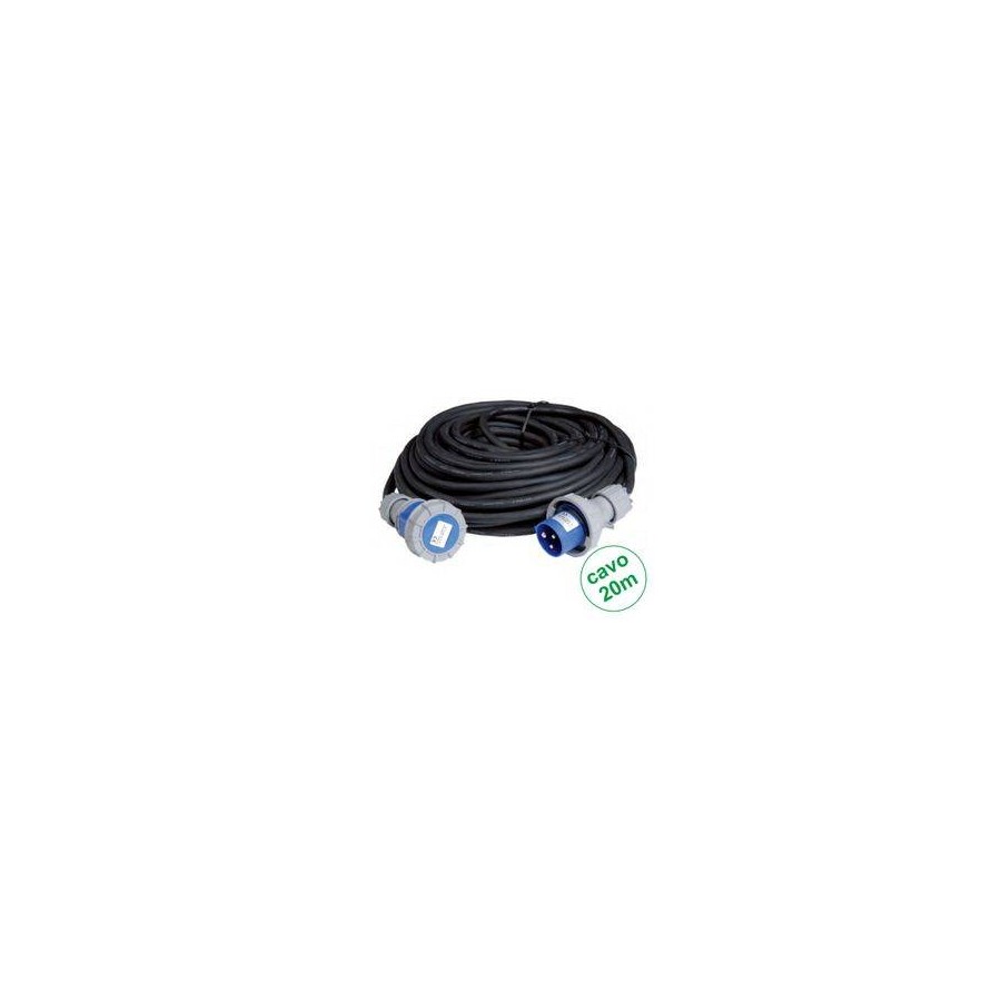 PROLUNGA LINEARE SPINA E PRESA CEE 16A 2P+T CAVO 3X2.5MM IP67 20M PROLUNGA LINEARE SPINA E PRESA CEE 16A 2P+T CAVO 3X2.5MM IP67 20M