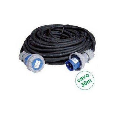 PROLUNGA LINEARE SPINA E PRESA CEE 16A 2P+T CAVO 3X2.5 IP67 30M