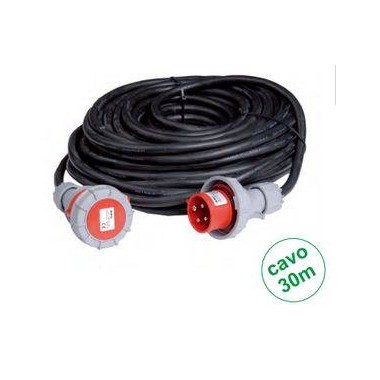 PROLUNGA LINEARE SPINA E PRESA CEE 16A 3P+T CAVO 4X2.5 IP67 30M