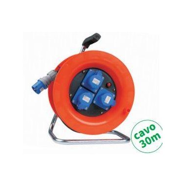 AVVOLGICAVO SP. CEE 16A 2P+T 3 PR. CEE 16A 2P+T CAVO 3X2.5MM IP44 30M