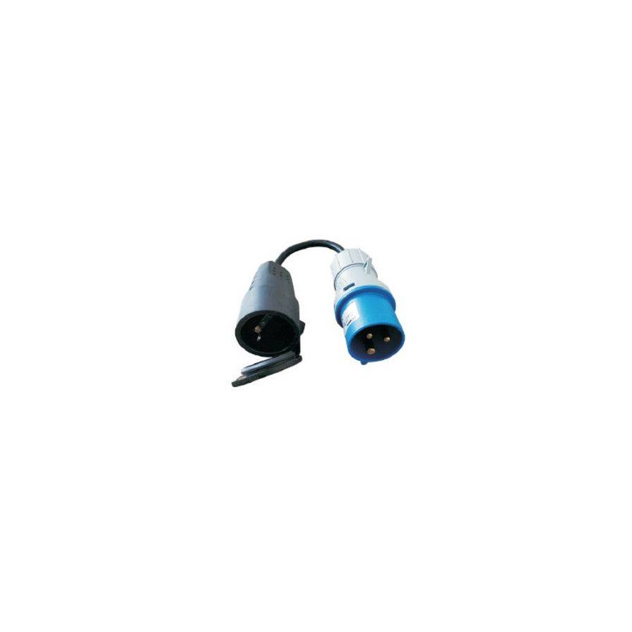 ADATTATORE C/CAVO SPINA CEE PRESA STRD TED GOMMA CAVO 3X1.5MM IP44 5M