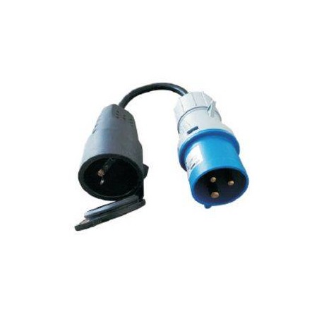 ADATTATORE C/CAVO SPINA CEE PRESA STRD TED GOMMA CAVO 3X1.5MM IP44 5M