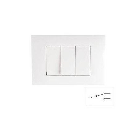 Kit 3 moduli composto da 1 suppo rto 1 placca 1 int.unipolare