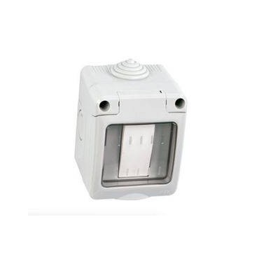KIT CONTENITORE PER INTERNI/ESTERNO IP55 + INTERRUTTORE UNIPOLARE