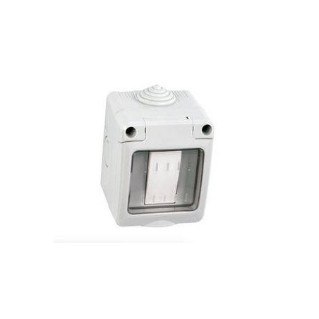 KIT CONTENITORE PER INTERNI/ESTERNO IP55 + INTERRUTTORE UNIPOLARE