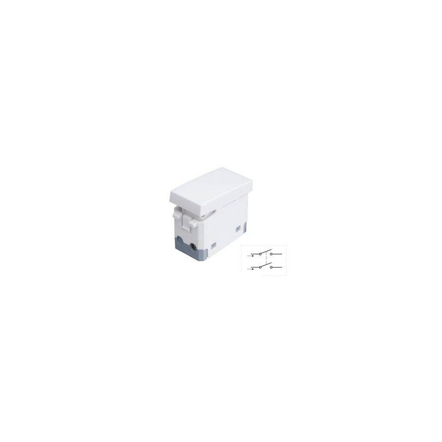 Interruttore Bipolare 16AX 125/2 50V Bianco Interruttore Bipolare 16AX 125/2 50V Bianco