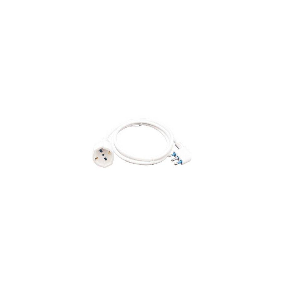 PROLUNGA LINEARE SPINA 16A 2P+T PRESA UNIV CAVO 3X1MM 10M BIANCA