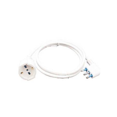 PROLUNGA LINEARE SPINA 16A 2P+T PRESA UNIV CAVO 3X1MM 10M BIANCA