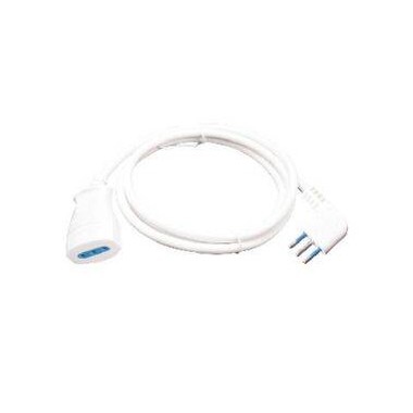 PROLUNGA LINEARE SPINA 10A 2P+T PRESA 10A 2P+T CAVO 3X0,75MM 5M IMQ NERA