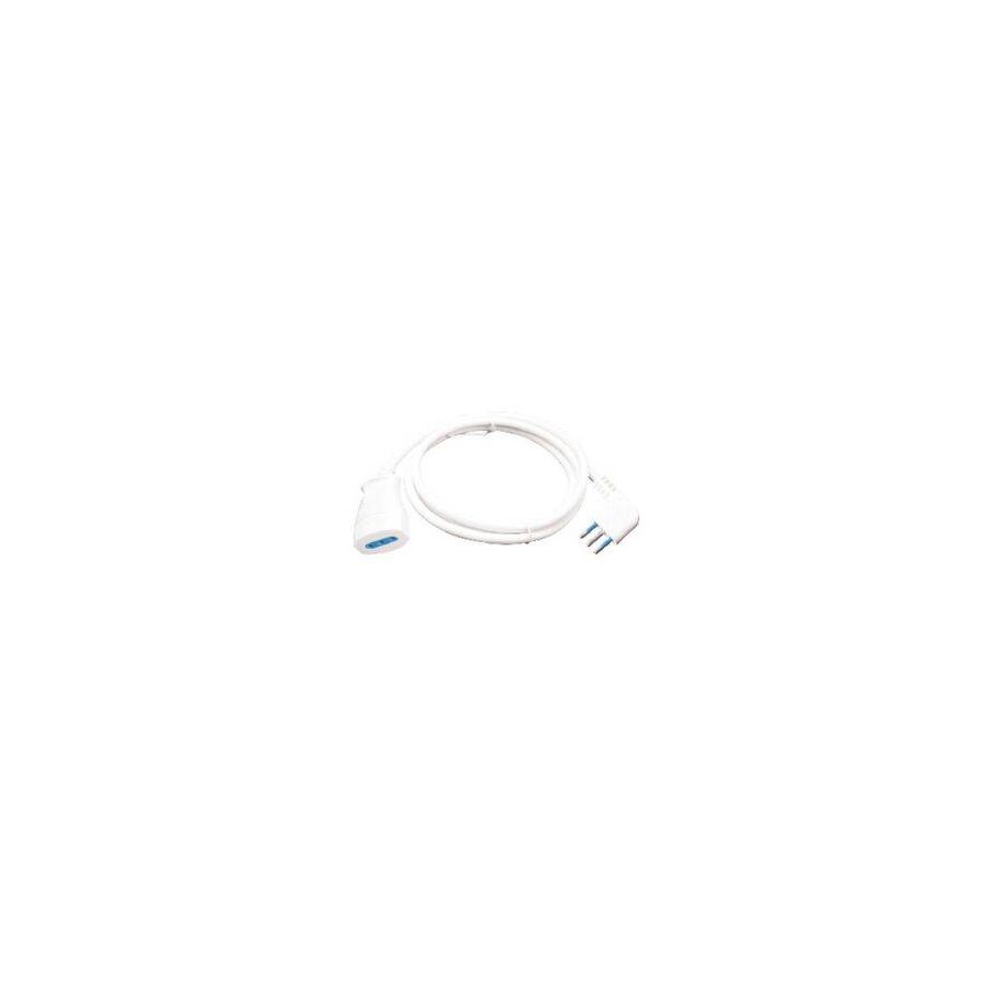 PROLUNGA LINEARE SPINA 10A 2P+T PRESA 10A 2P+T CAVO 3X0,75MM 5M IMQ NERA