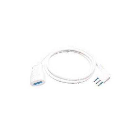PROLUNGA LINEARE SPINA 10A 2P+T PRESA 10A 2P+T CAVO 3X0,75MM 5M IMQ NERA