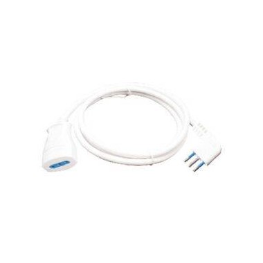 PROLUNGA LINEARE SPINA 10A 2P+T PRESA 10A 2P+T CAVO 3X1MM 10M IMQ NERA