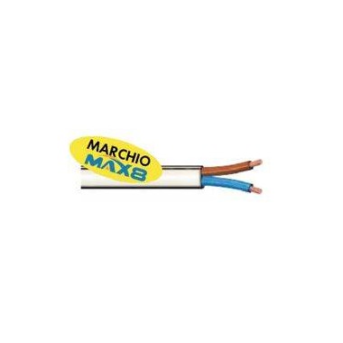 MATASSINA CAVO ELETTRICO ISOLANTE IN PVC 2X0.75MM 5M VDE NERO