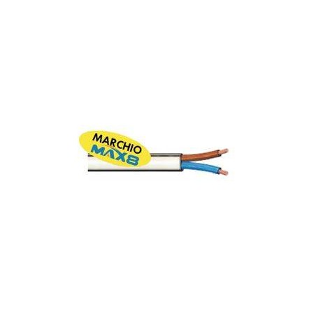 MATASSINA CAVO ELETTRICO ISOLANTE IN PVC 2X0.75MM 5M VDE NERO