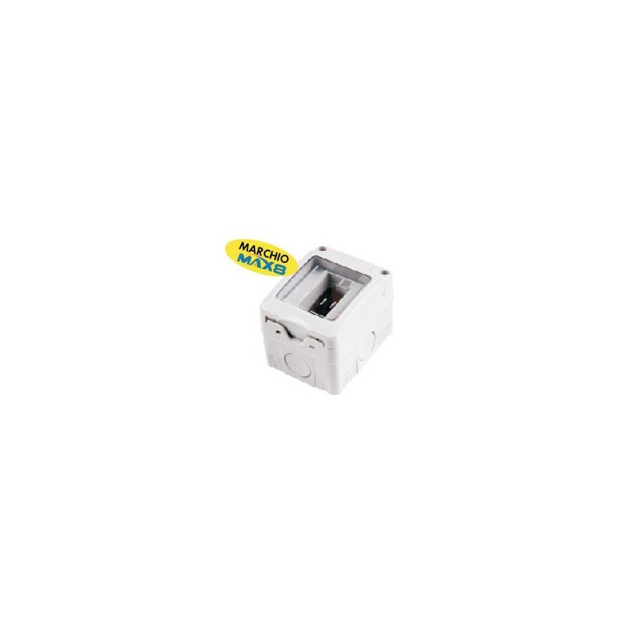 CONTENITORE PORTAFRUTTI DA PARETE 1 POSTO CON COPERCHIO-IP55 CONTENITORE PORTAFRUTTI DA PARETE 1 POSTO CON COPERCHIO-IP55