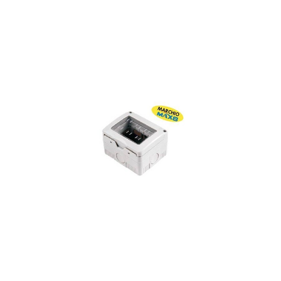 CONTENITORE PORTAFRUTTI DA PARETE 3 POSTI CON COPERCHIO-IP55 CONTENITORE PORTAFRUTTI DA PARETE 3 POSTI CON COPERCHIO-IP55