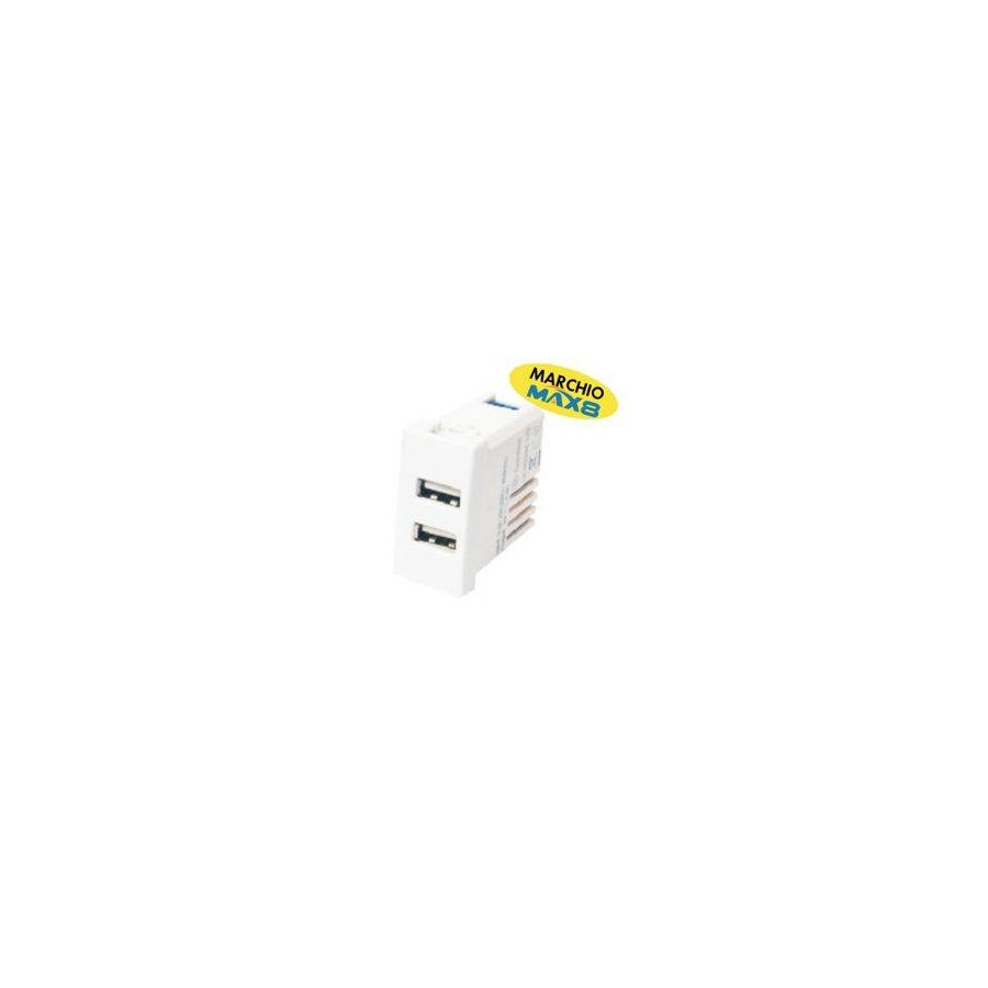 MODULO KIT 2 USB 16A 230V OUTPUT: 5V 2.1A, ANTRACITE MODULO KIT 2 USB 16A 230V OUTPUT: 5V 2.1A, ANTRACITE