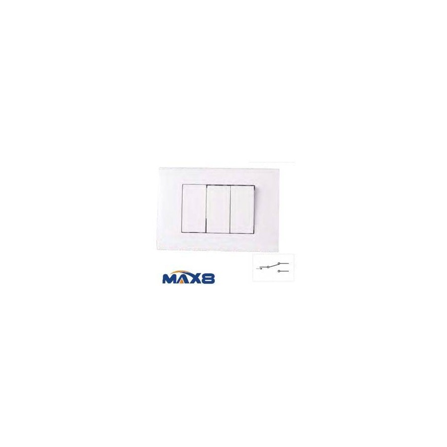 KIT 3 MODULI CON SUPPORTO +PLACCA +2INT UNIPOLARI +COPRIFORO IMQ ANTRACI KIT 3 MODULI CON SUPPORTO +PLACCA +2INT UNIPOLARI +COPRIFORO IMQ ANTRACI