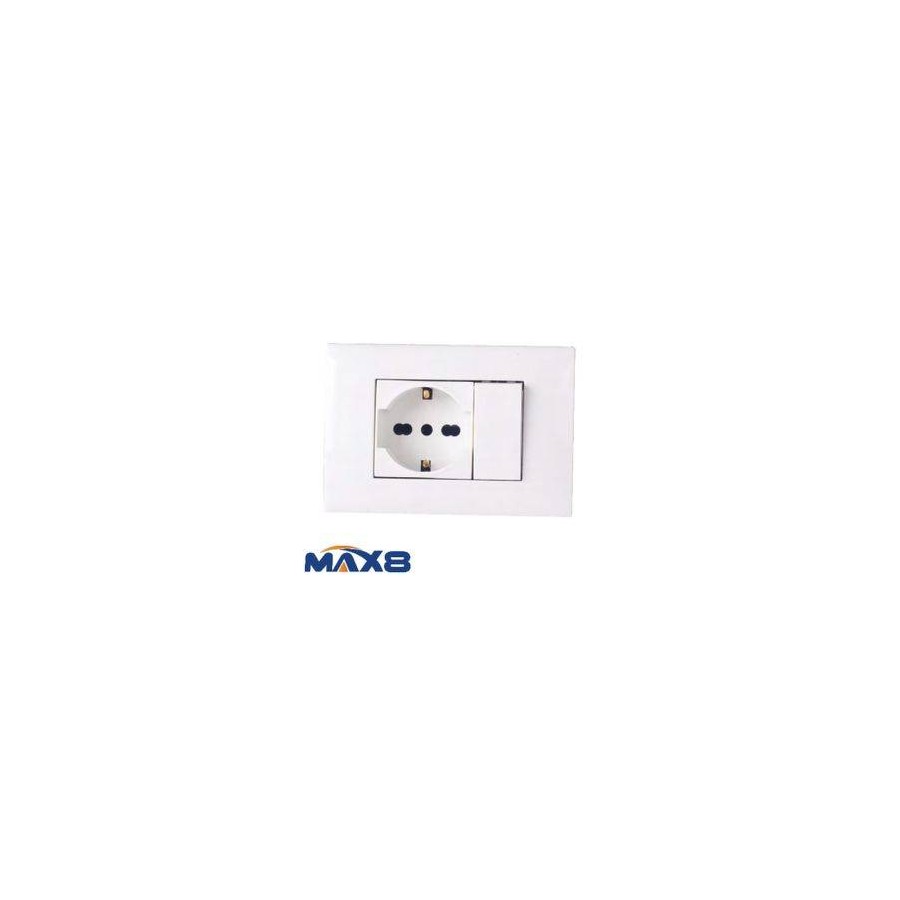 KIT 3 MODULI CON SUPPORTO +PLACCA + PRESA UNIV + DEVIATORE IMQ ANTRACITE KIT 3 MODULI CON SUPPORTO +PLACCA + PRESA UNIV + DEVIATORE IMQ ANTRACITE