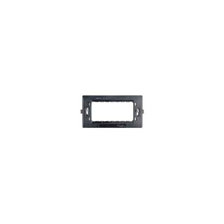 SUPPORTO 4 MODULI CON VITI ANTRACITE SUPPORTO 4 MODULI CON VITI ANTRACITE