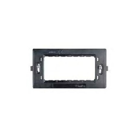 SUPPORTO 4 MODULI CON VITI ANTRACITE