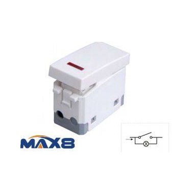 INTERRUTTORE UNIPOLARE 16A 125/250V CON SPIA LUMINOSA IMQ ANTRACITE