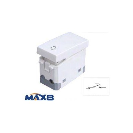 PULSANTE UNIPOLARE CAMPANELLO 10A 125/250V CHIUSO IMQ ANTRACITE