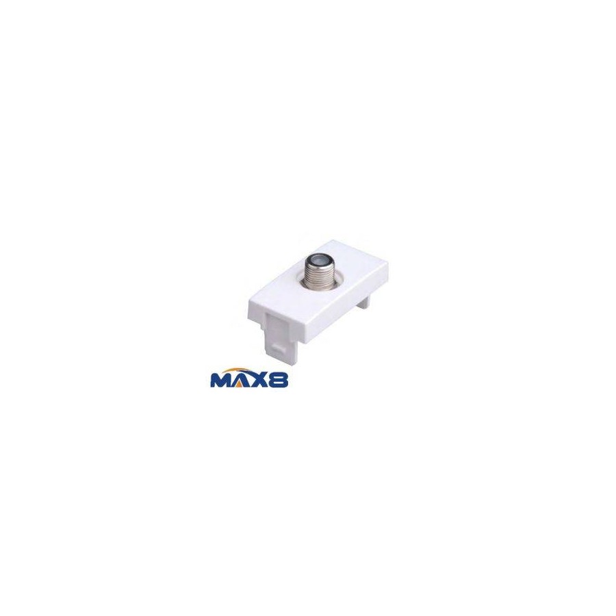 MODULO CONNETTORE TV/SAT TIPO F BIANCA MODULO CONNETTORE TV/SAT TIPO F BIANCA