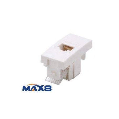 MODULO CONNETTORE RJ45 CAT 5E BIANCO