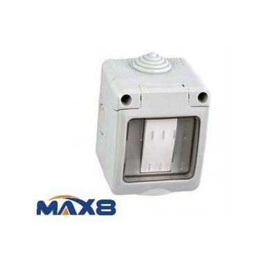 KIT CONTENITORE STAGNO 1 INTERRUTTORE UNIPOLARE 16A E COPERCHIO IP55 IMQ