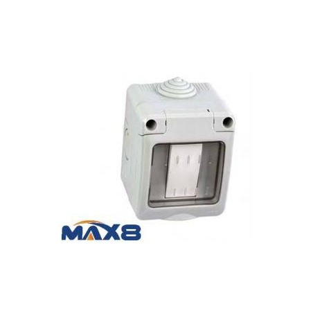 KIT CONTENITORE STAGNO 1 INTERRUTTORE UNIPOLARE 16A E COPERCHIO IP55 IMQ