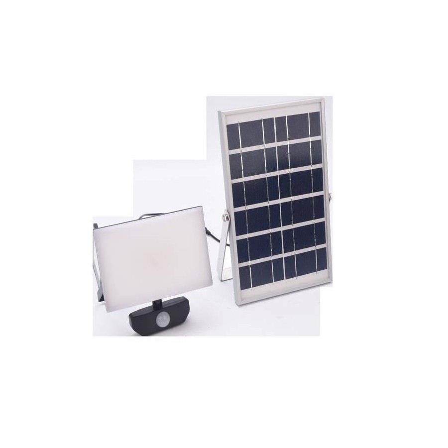 SOLARE LED PROIETTORE VISION+ C/PIR 45W 430LM BATT.3.7V PAN.SOL.6V/6W SOLARE LED PROIETTORE VISION+ C/PIR 45W 430LM BATT.3.7V PAN.SOL.6V/6W