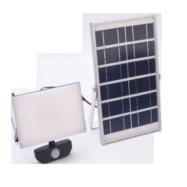 SOLARE LED PROIETTORE VISION+ C/PIR 75W 750LM BATT.3.7V PAN.SOL.6V/10W