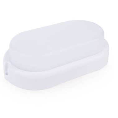 PLAFONIERA LED TEN IDEAS IP 54 ELITTICA 8W 640LM BIANCA C/CAVO