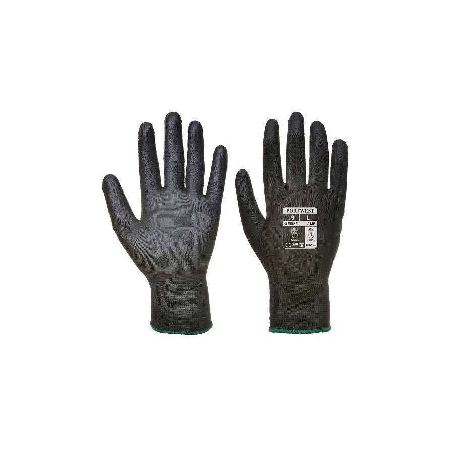 GUANTO NYLON SUPPORTATO POLIURETANO NERO XL GUANTO NYLON SUPPORTATO POLIURETANO NERO XL