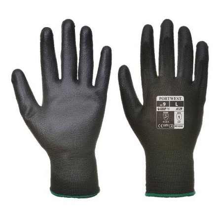 GUANTO NYLON SUPPORTATO POLIURETANO NERO XL