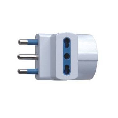 ADATTATORE SP 16A2P+T 1 PR STRD TEDESCO 2 PR BIP 10/16A IMQ BIANCO SFUSO
