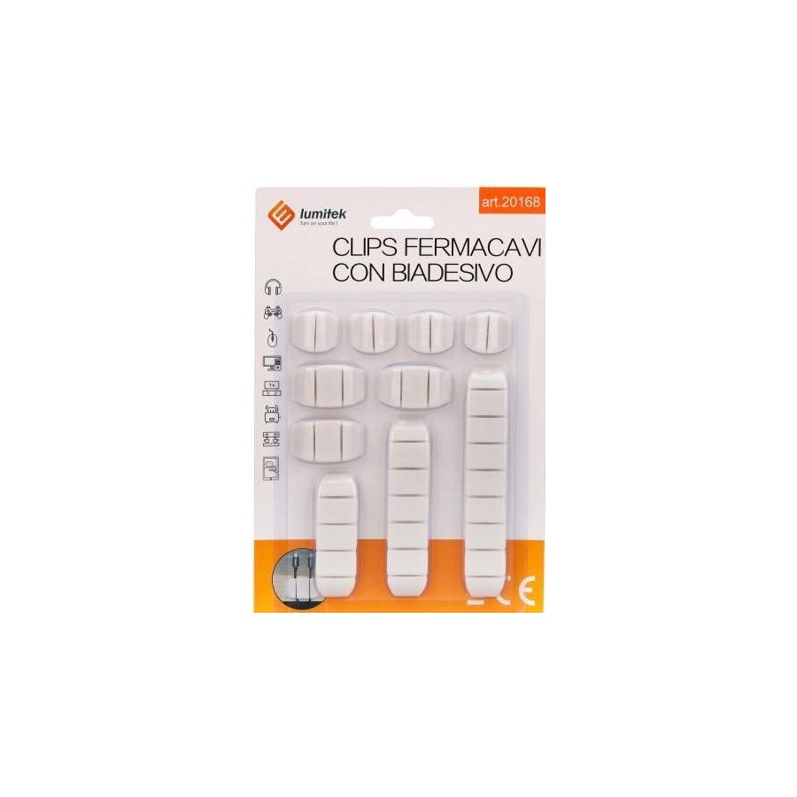 ORDINA CAVO CON BIADESIVO 3 mt 10PZ MATERIALE TPR BIANCO ORDINA CAVO CON BIADESIVO 3 mt 10PZ MATERIALE TPR BIANCO