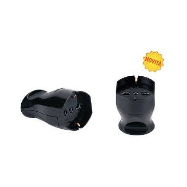 PRESA UNIVERSALE P40 16A 2P+T IMQ NERA SFUSO