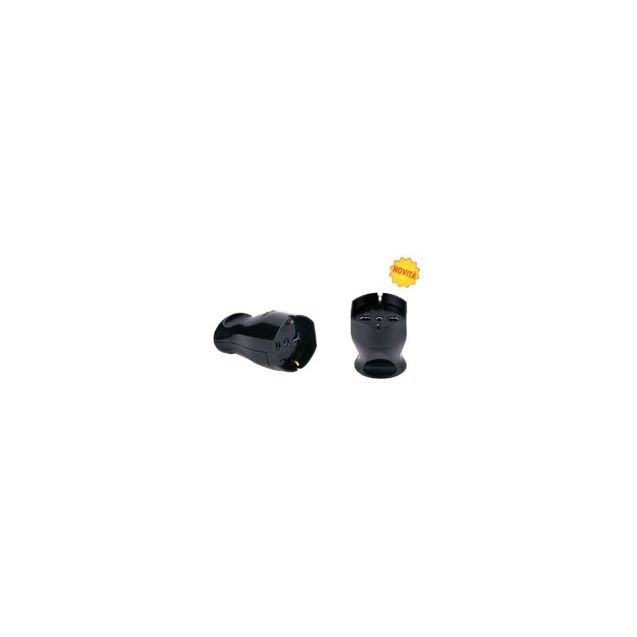 PRESA UNIVERSALE P40 16A 2P+T IMQ NERA SFUSO PRESA UNIVERSALE P40 16A 2P+T IMQ NERA SFUSO