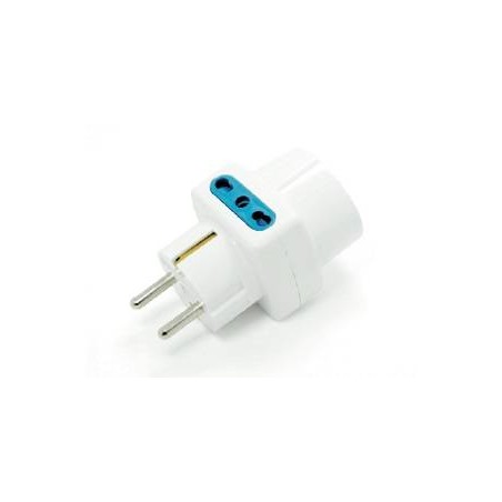 ADATTATORE SP STRD. TEDESCO 16A 2P+T 1 PR UNIV 2 PR BIPASSO 10/16A SFUSO