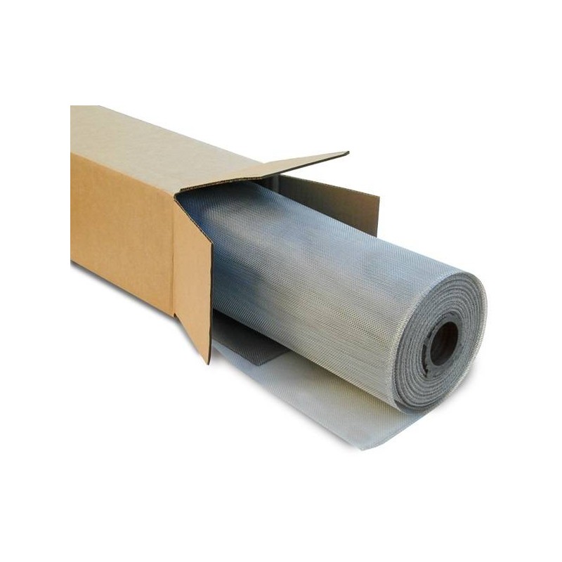 zanzariera a pannello rotolo rete da 30 metri in alluminio CLARISSA NET ALLUMINIO 100X3000 GRIGIO
